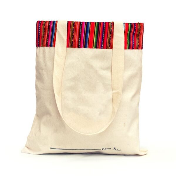 Bolsa Tocuyo 40x35 en Tela Peruana - Imagen 4